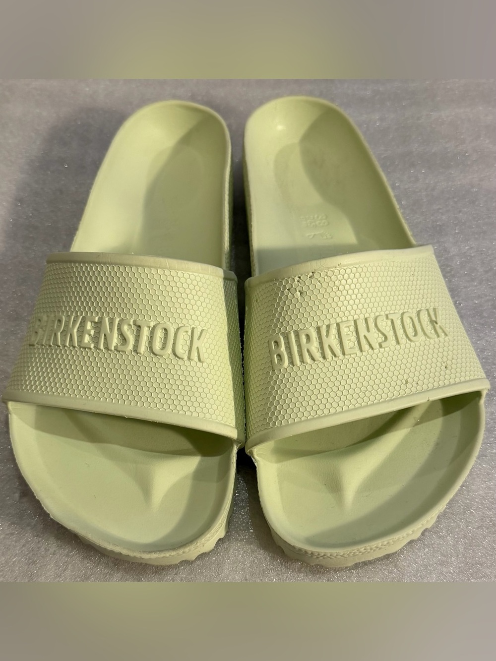 Birkenstock Barbados EVA Slide Sandals in Light Green